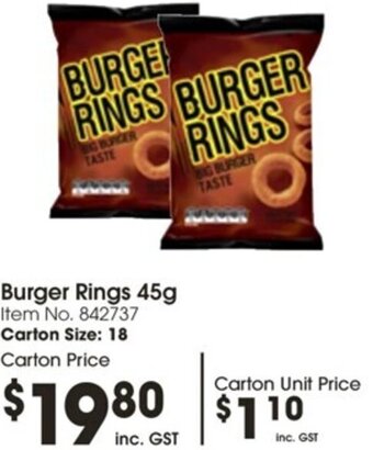 Burger Rings 45g