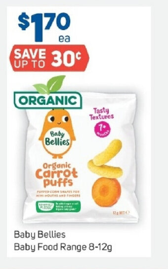 Foodland Baby Bellies Baby Food Range 8-12g offer