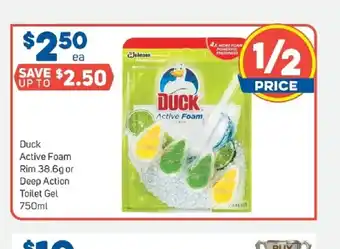 Foodland Duck Active Foam Rim 38,6g or Deep Action Toilet Gel 750ml offer