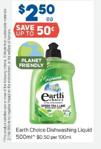 Foodland Earth Choice Dishwashing Liquid 500ml offer