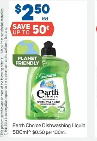 Foodland Earth Choice Dishwashing Liquid 100ml offer