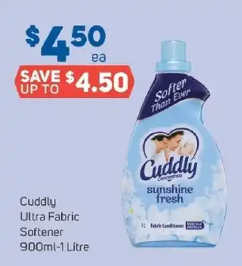 Foodland Cuddly Ultra Fabric Softener 900-1Litre offer