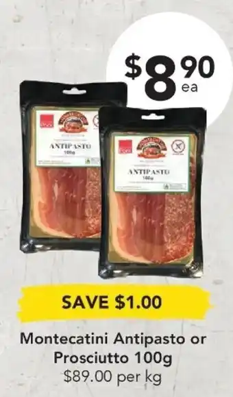 Drakes Montecatini Antipastio or Prosciutto 100g offer