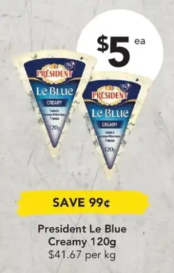 President Le Blue Creamy 120g