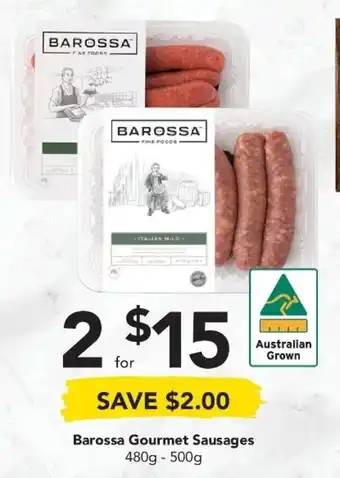 Drakes Barossa Gourmet Sausages 480g-500g offer