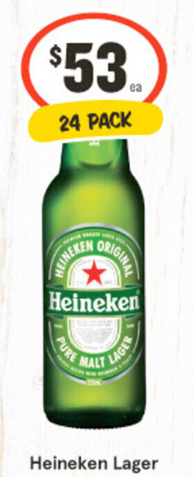IGA Liquor Heineken Lager 24 PACK offer