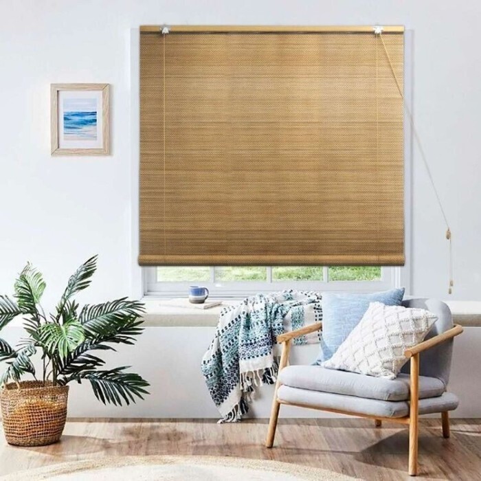 Bamboo roll up blinds offer at Spotlight