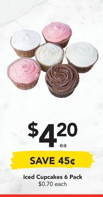 Drakes Iced Cupcakes 6 Pack offer