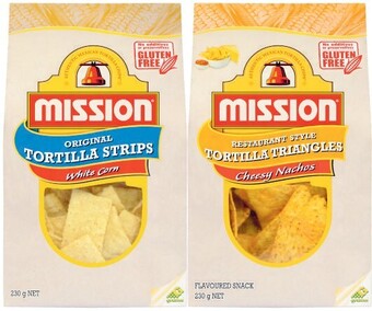 Coles Mission corn chips 230g offer