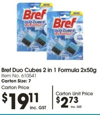 Campbells Wholesale Bref Duo Cubes 2 in 1 Formula 2x50g offer