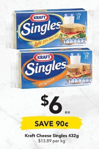 Drakes Kraft Cheese Singles 432g offer