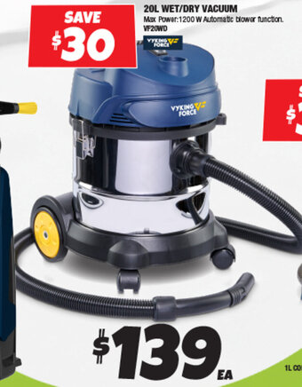 Autobarn 20L WET/DRY VACUUM offer