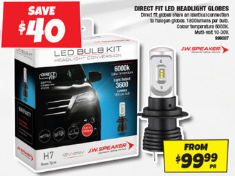 Autobarn DIRECT FIT LED HEADLIGHT GLOBES offer
