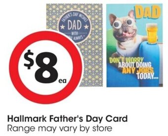Coles Hallmark Father's Day Card offer