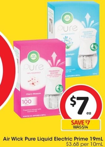 Coles Air Wick Pure Liquid Electric Prime 19mL offer