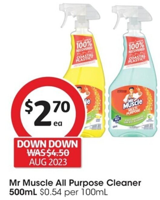 Mr Muscle All Purpose Cleaner 500mL offer at Coles