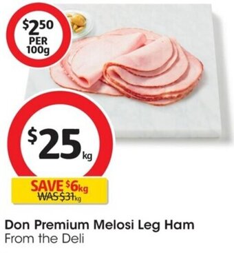 Coles Don Premium Melosi Leg Ham offer