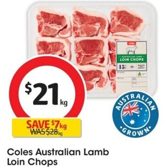 Coles Coles Australian Lamb Loin Chops offer