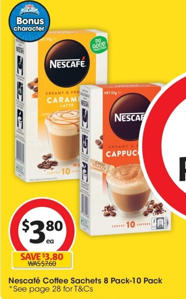 Nescafé Coffee Sachets 8 Pack10 Pack offer at Coles
