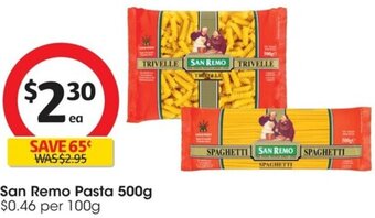 Coles San Remo Pasta 500g offer
