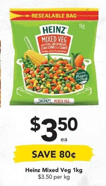 Drakes Heinz Mixed Veg 1kg offer
