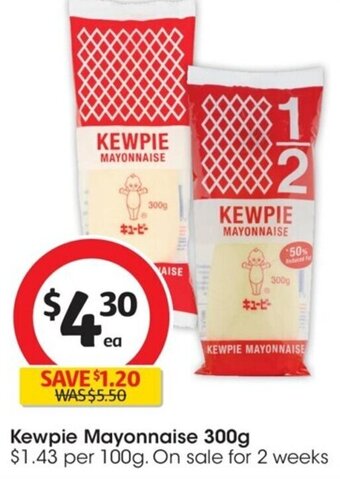 Coles Kewpie Mayonnaise 300g offer