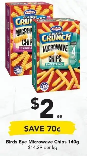 Drakes Birds Eye Microwave Chips 140g offer