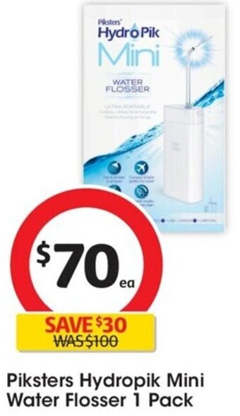 Coles Piksters Hydropik Mini Water Flosser 1 Pack offer