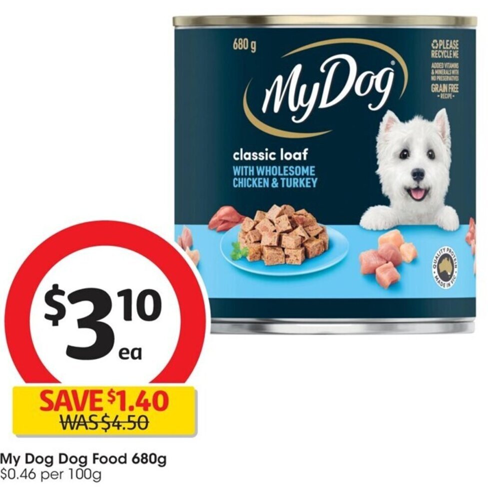 My Dog Dog Food 680g offer at Coles