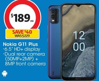 Coles Nokia G11 Plus offer