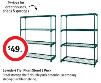 Coles Levede 4 Tier Plant Stand 2 Pack offer