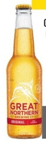 Coles Great Northern Original Lager Bottles 24x330mL offer