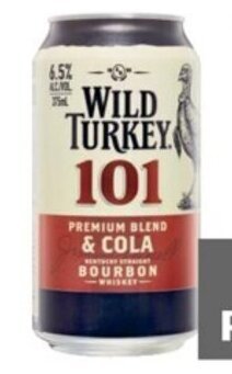 Coles Wild Turkey & Cola 101 Cans 4x375mL offer