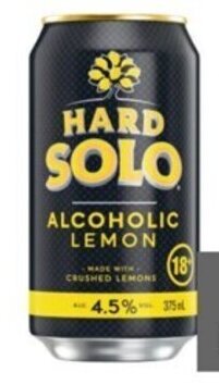 Coles Hard Solo Cans 10x375mL offer