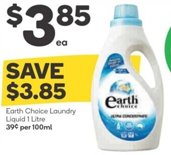 Woolworths Earth Choice Laundry Liquid 1 Litre offer