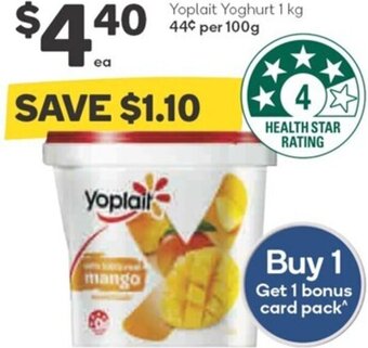 Woolworths Yoplait Yoghurt 1 kg offer