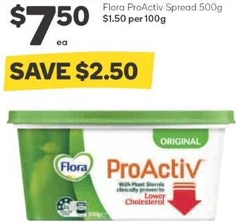 Woolworths Flora ProActiv Spread 500g offer