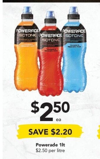 Drakes Powerade 1lt offer