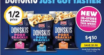Drakes Donski Pork Crackling 50g offer