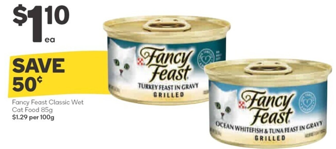 Fancy Feast Classic Wet Cat Food 85g offer at Woolworths