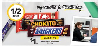 Drakes Nestle or Mars Medium Bars 35g-56g offer