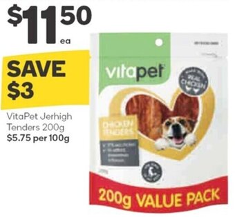 Woolworths VitaPet Jerhigh Tenders 200g offer
