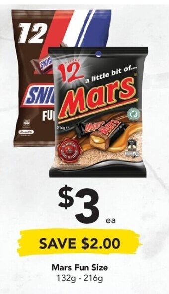 Drakes Mars Fun Size 132g - 216g offer