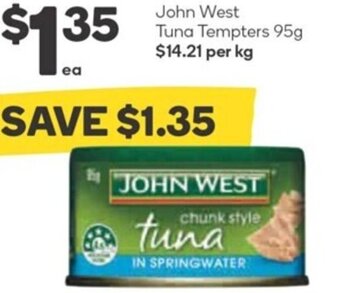 Woolworths John West Tuna Tempters 95g offer
