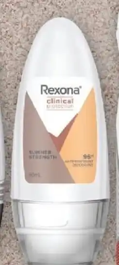 Drakes Rexona Clinical Protect Antiperspirant Deodorant Roll On 50ml offer