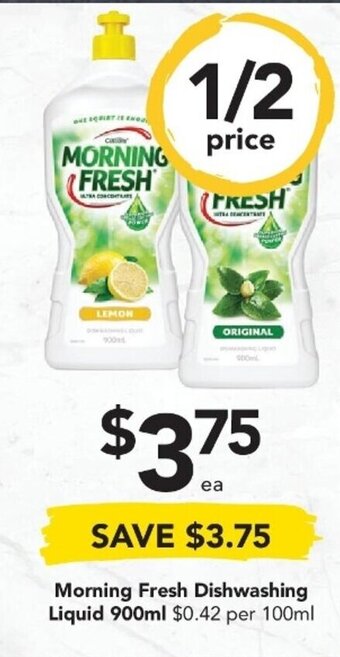 Drakes Morning Fresh Dishwashing Liquid 900ml offer