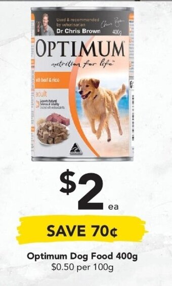Drakes Optimum Dog Food 400g offer