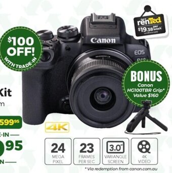 Teds Cameras Canon EOS R10 Mirrorless Kit with 18-45mm Zoom offer