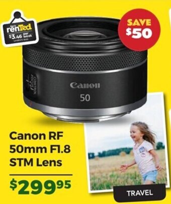 Teds Cameras Canon RF 50mm F1.8 STM Lens offer