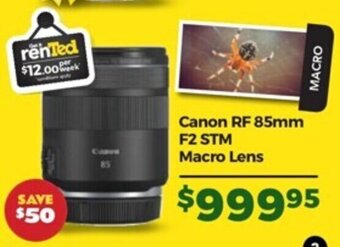 Canon RF 85mm F2 STM Macro Lens
